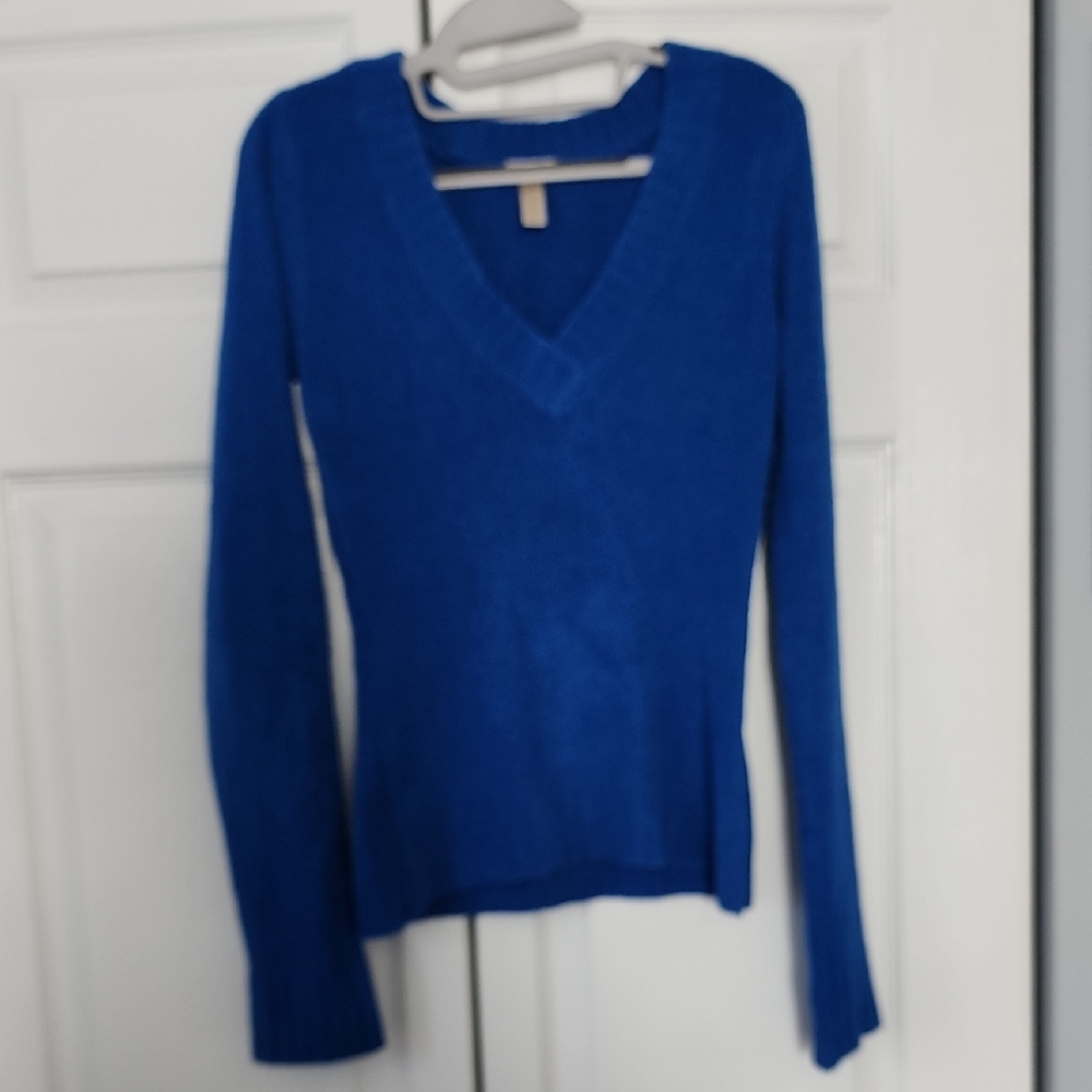 Ambiance Royal Blue V-Neck Sweater